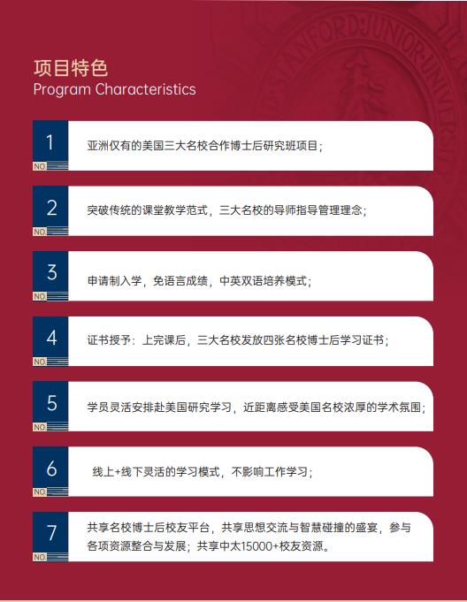 美國斯坦福大學、加州大學伯克利分校、加州州立大學三校博士后研究班
